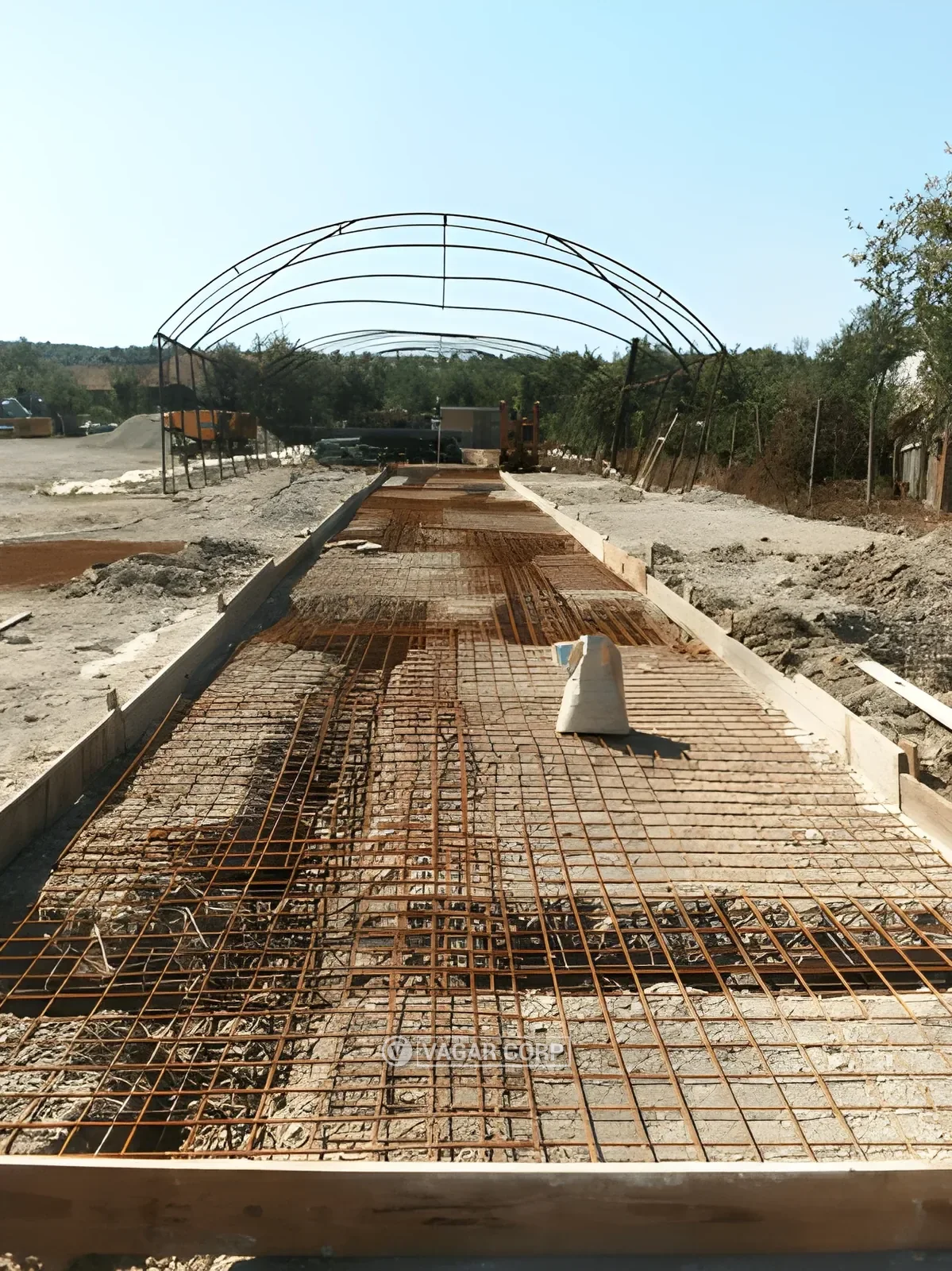 Betoniranje temelja kamionske vage